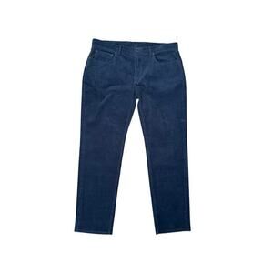 BROOKS BROTHERS Mens Corduroy Pants Navy Blue Flat Front Casual Cotton 38x30